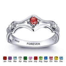Load image into Gallery viewer, Sterling Silver Engraved Promise Couples Ring Wedding Bands Lovers Ring Splendid Jewellery