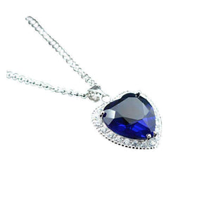 Sterling Silver Heart shape Pendant and Necklace Splendid Jewellery