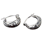 Sterling silver hollow flower retro earrings - Splendid Jewellery