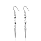 Sterling Silver Long Dangle Drop Earrings - Splendid Jewellery