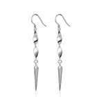 Sterling Silver Long Dangle Drop Earrings Splendid Jewellery
