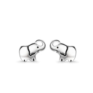 Sterling Silver Lucky Elephant Stud Earrings Splendid Jewellery
