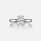 Sterling Silver Rose Gold Plated Lab Created Diamond Ring - Splendid Jewellery