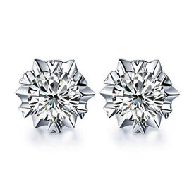 Sterling Silver with CZ Diamond Earrings Splendid Jewellery