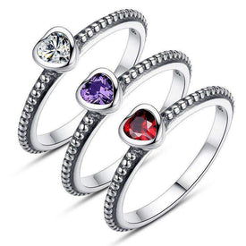 Superb Silver Love Heart Ring - Best Gift for Her - Limited Supply - Splendid Jewellery