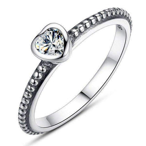 Superb Silver Love Heart Ring - Best Gift for Her - Limited Supply Splendid Jewellery