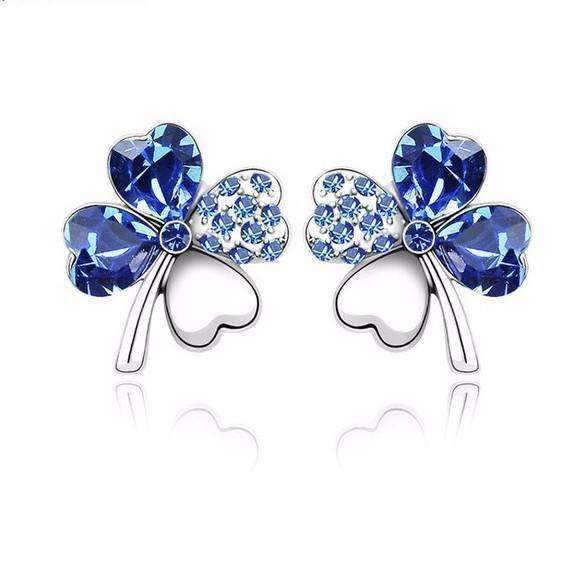 Tantalizing Stud Earrings with Crystal - Silver Jewellery - Gift for Her - Splendid Jewellery