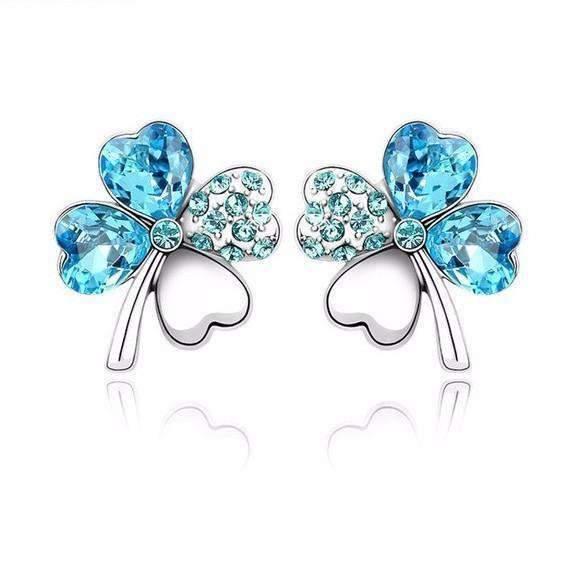 Tantalizing Stud Earrings with Crystal - Silver Jewellery - Gift for Her - Splendid Jewellery