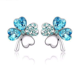 Tantalizing Stud Earrings with Crystal - Silver Jewellery - Gift for Her - Splendid Jewellery