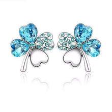 Load image into Gallery viewer, Tantalizing Stud Earrings with Swarovski® Crystal- Silver Jewellery - Gift for Her Splendid Jewellery