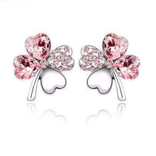 Load image into Gallery viewer, Tantalizing Stud Earrings with Swarovski® Crystal- Silver Jewellery - Gift for Her Splendid Jewellery