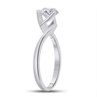 Timeless Beauty: 14kt White Gold Round Diamond Solitaire Bridal Wedding Engagement Ring 1 Cttw - Splendid Jewellery
