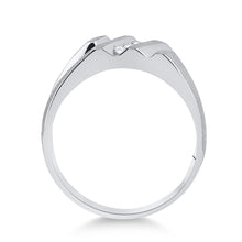 Load image into Gallery viewer, Timeless Love: 10kt White Gold Men's Round Diamond Wedding Band Ring - Splendid Jewellery