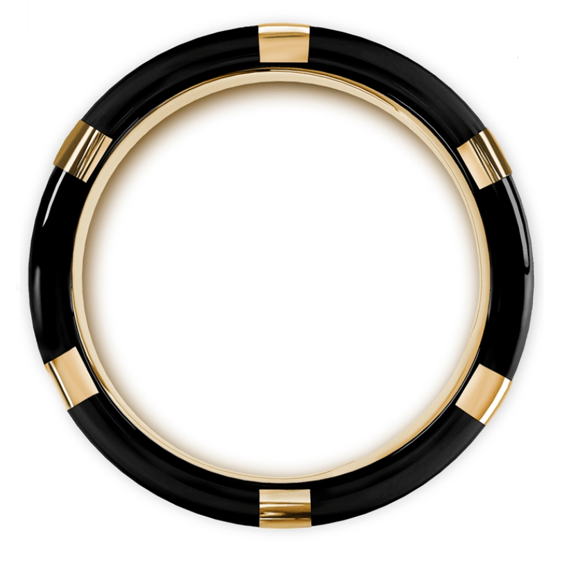 Tungsten Wedding Band with Titanium, Steel Gold and Black Diamonds Splendid Jewellery