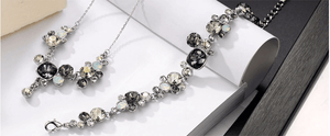 Two Tone Full Set Swarovski Crystal Bridal Jewellery - Now Available Splendid Jewellery