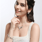 Two Tone Full Set Swarovski Crystal Bridal Jewellery - Now Available Splendid Jewellery