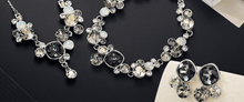 Load image into Gallery viewer, Two Tone Full Set Swarovski Crystal Bridal Jewellery - Now Available Splendid Jewellery