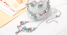 Two Tone Full Set Swarovski Crystal Bridal Jewellery - Now Available Splendid Jewellery