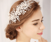 Load image into Gallery viewer, Wear a Crystal Bridal Jewelry Set Headband Like a Crown Splendid Jewellery