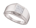 Wear Elegant and Unique Mens Sterling Silver and Diamond Band Splendid Jewellery