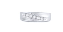Load image into Gallery viewer, Wedding Collection |10k White Gold Round Diamond Wedding Single Row Band Ring 1/4 Cttw - Splendid Jewellery