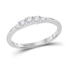 Eternal Love 10kt White Gold 5-Stone Diamond Bridal Ring Top View from Splendid Jewellery