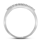 Eternal Love 10kt White Gold Diamond Bridal Wedding Ring Band Set Side View from Splendid Jewellery