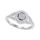 Splendid Jewellery 10kt White Gold Circle of Love Diamond Bridal Ring Top View from Splendid Jewellery