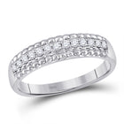 Eternal Love: 10kt White Gold Womens Round Diamond Wedding Anniversary Band 1/4 Cttw Top view from the 10Kt White Gold Womens Round Diamond Wedding Anniversary Band 1 4 Cttwpin282716 collection by Splendid Jewellery