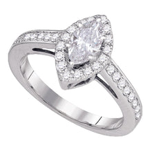 Load image into Gallery viewer, Eternal Love 1 Carat Marquise Diamond Solitaire Wedding Ring - Top View