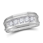The Eternal Love Diamond Channel Wedding Band Top View from Splendid Jewellery