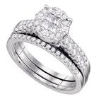 Princess Diamond Enchantment Wedding Ring Set Top View from Splendid Jewellery
