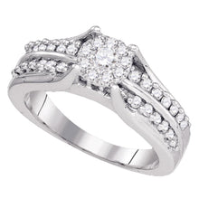 Load image into Gallery viewer, Captivating Cluster Brilliance Diamond Ring - Top View