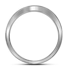 Radiant Love Diamond Cluster Bridal Wedding Ring Band Set Front View from Splendid Jewellery