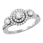 14kt White Gold Radiant Brilliance Diamond Solitaire Bridal Wedding Engagement Ring Top View from Splendid Jewellery