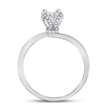 Load image into Gallery viewer, 14kt White Gold Timeless Brilliance Diamond Solitaire Bridal Wedding Engagement Ring - Second Side View