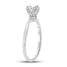 Load image into Gallery viewer, 14kt White Gold Timeless Brilliance Diamond Solitaire Bridal Wedding Engagement Ring - Front View