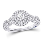 Ethereal Brilliance: 1 Carat Round Diamond Solitaire Bridal Wedding Engagement Ring - Alternate view 1 from Splendid Jewellery