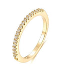 White Gold Plated Trendy 925 sterling silver stackable ring - Splendid Jewellery