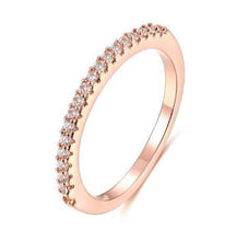 Load image into Gallery viewer, White Gold Plated Trendy 925 sterling silver stackable ring Splendid Jewellery